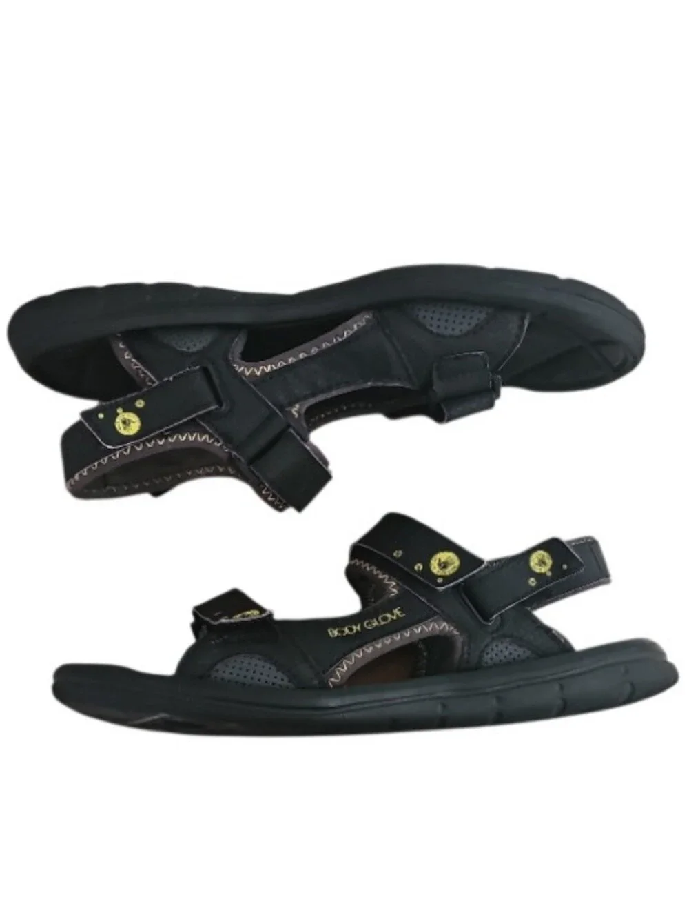 Body Glove Sport Sandals Men 10 Black Adjustable Outdoor Water Hiking Shoes